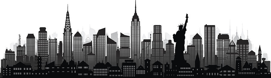 New York (Complete, Detailed, Moveable Buildings) Drawing by Leontura