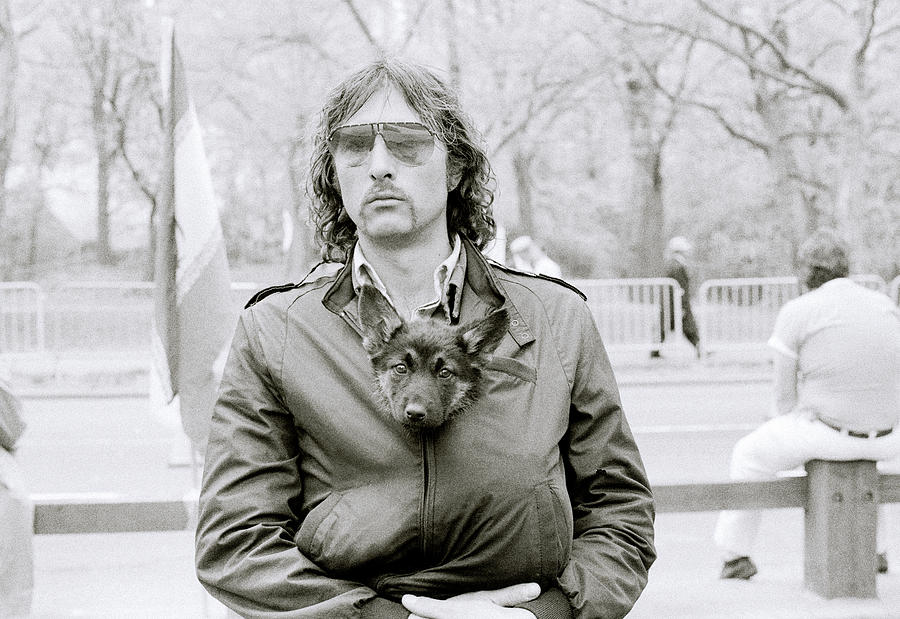 Dude And His Dog In New York City Photograph by Shaun Higson