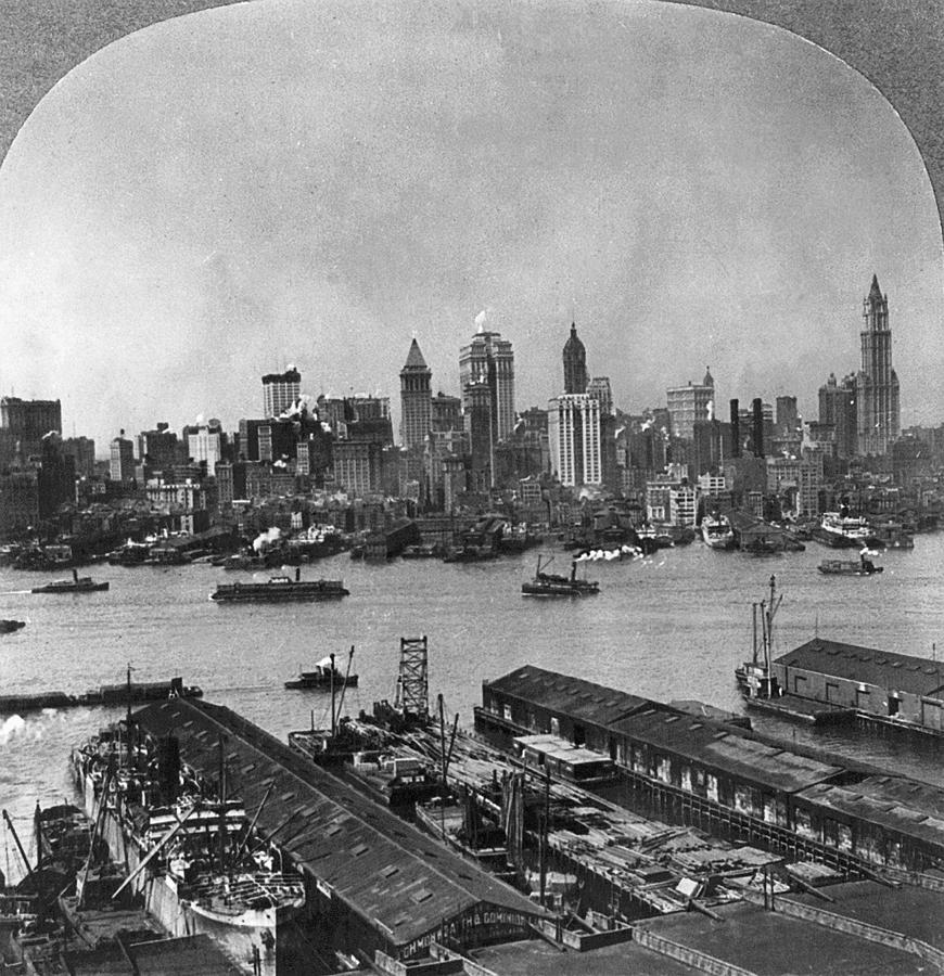 New York East River, C1920 Photograph by Granger