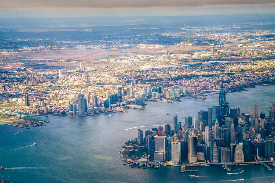 New York from the air Photograph by Copyright Artem Vorobiev