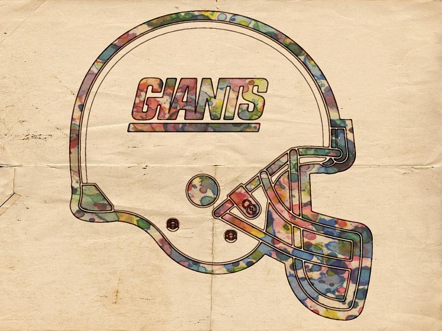 New York Giants Logo Vintage T-Shirt by Florian Rodarte - Fine Art America