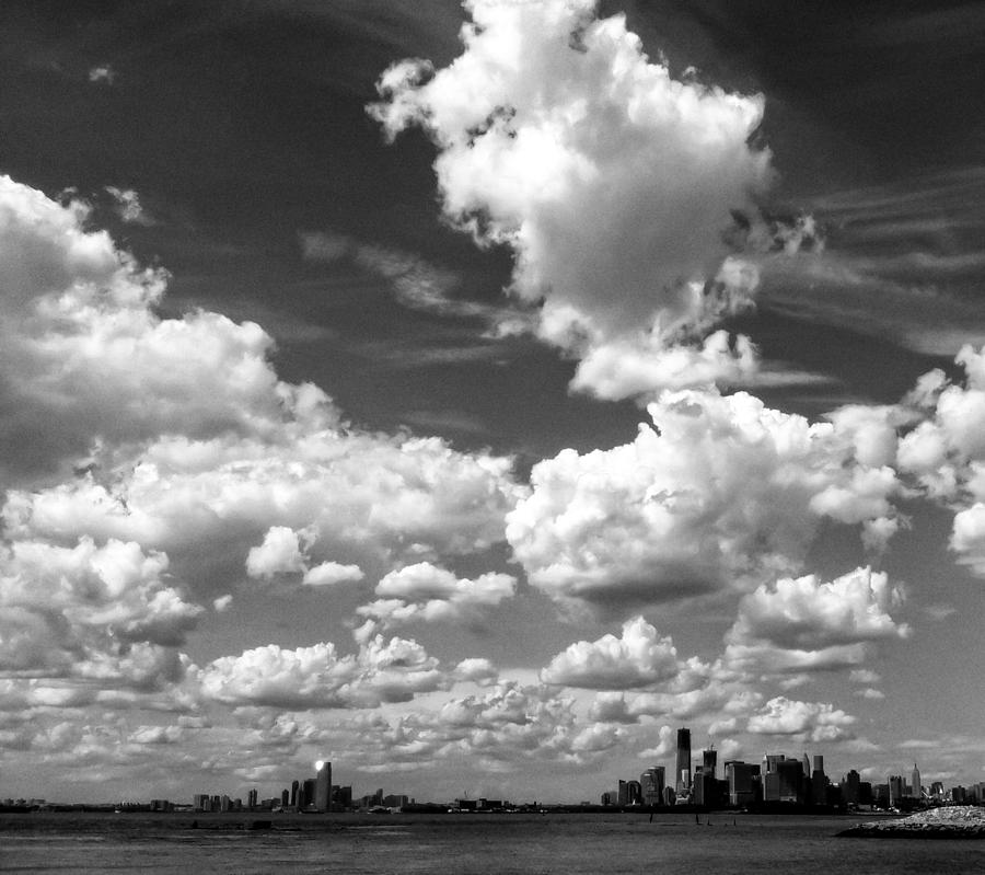 New York Harbor Sky Photograph by Frank Winters