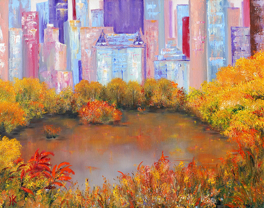 New York I Love You Painting by Helen Kagan