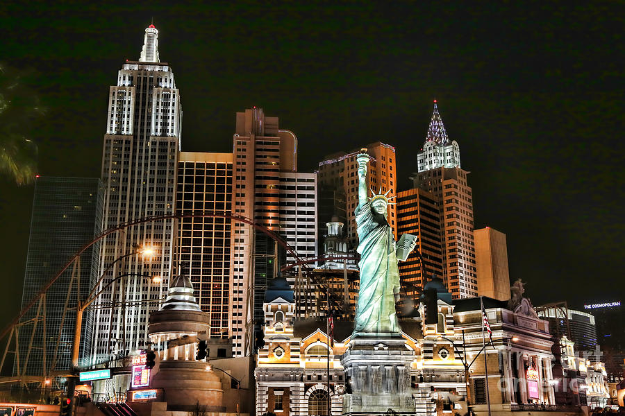 New York Las Vegas Photograph by Chuck Kuhn