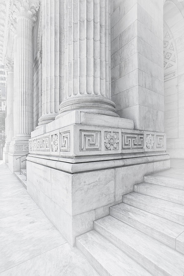 New York Library Columns Photograph by Susan Candelario