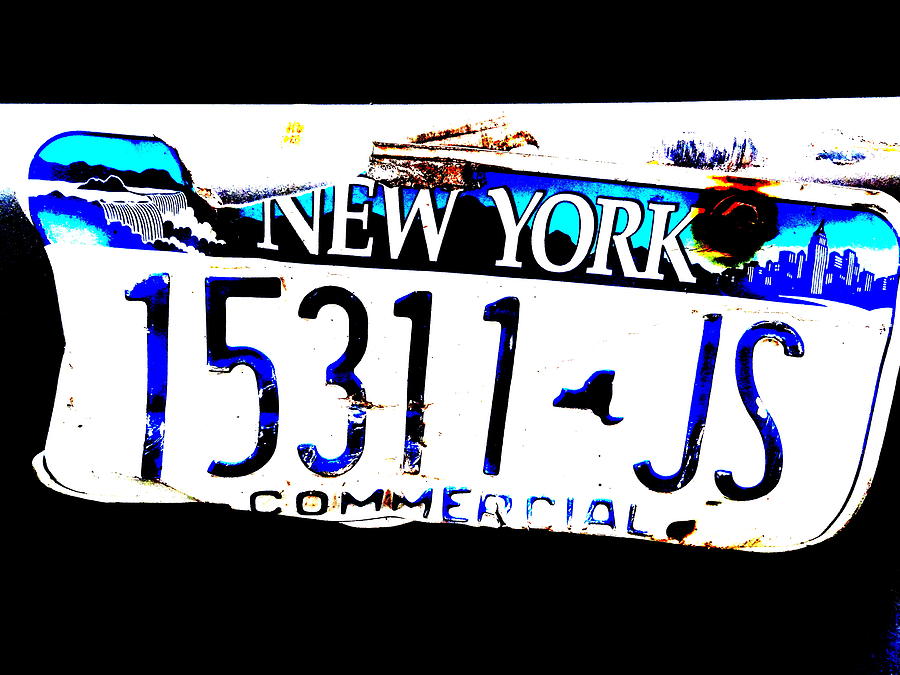 New York License Photograph by Funkpix Photo Hunter
