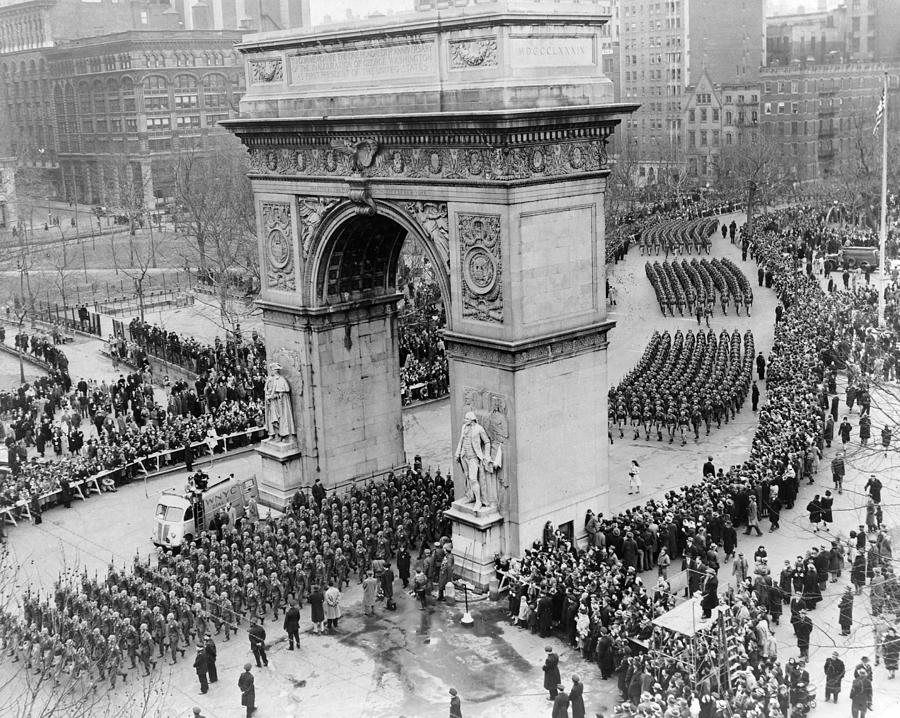 New York Military Parade Photograph by Granger