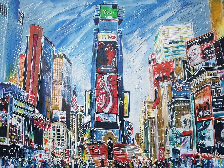 New York New York Painting by Laura Hol Art