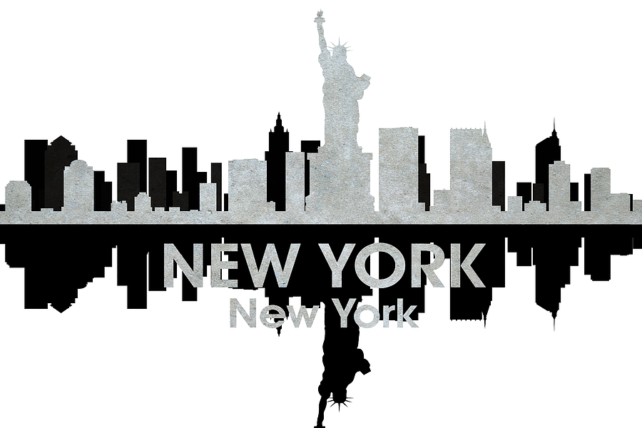 New York Ny 4 Mixed Media