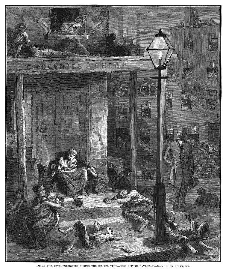 New York Poverty, 1879 Painting by Granger