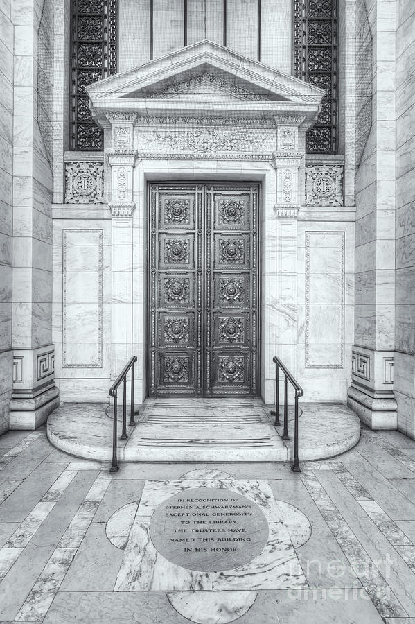 New York Public Library Entrance II Photograph by Clarence Holmes