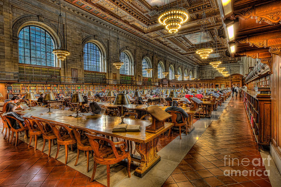New York Public Library Main Reading Room II Photograph by Clarence Holmes