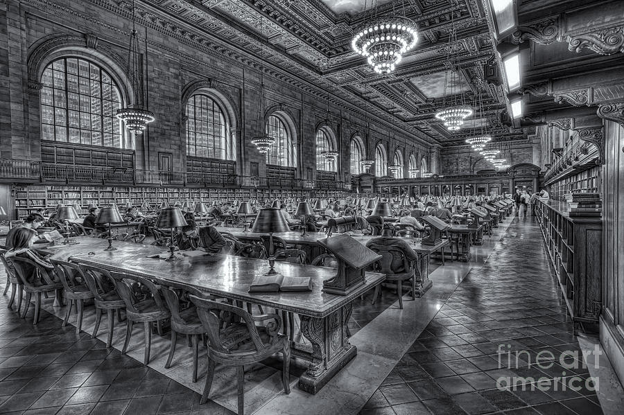 New York Public Library Main Reading Room V Photograph by Clarence Holmes
