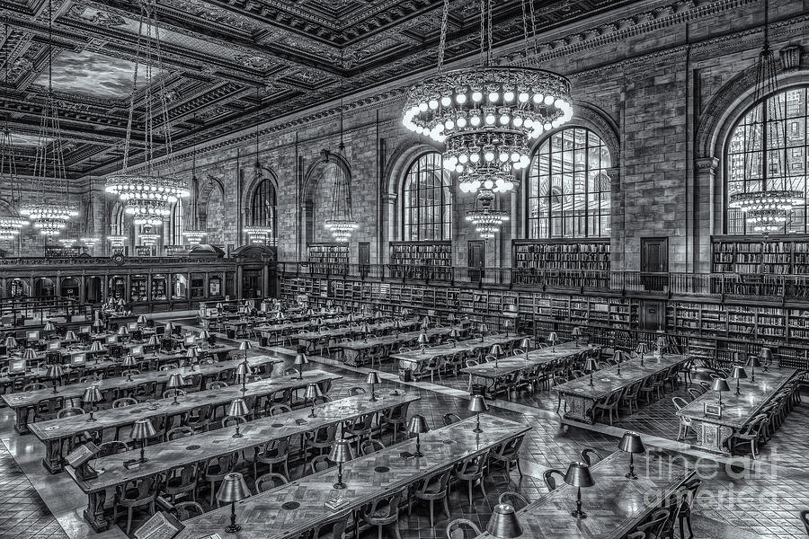 New York Public Library Main Reading Room X Photograph by Clarence Holmes