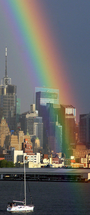 New York Rainbow Photograph by Perry Frantzman