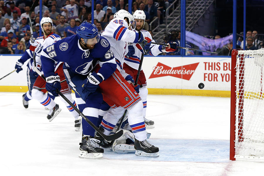 New York Rangers V Tampa Bay Lightning Photograph by Mike Carlson