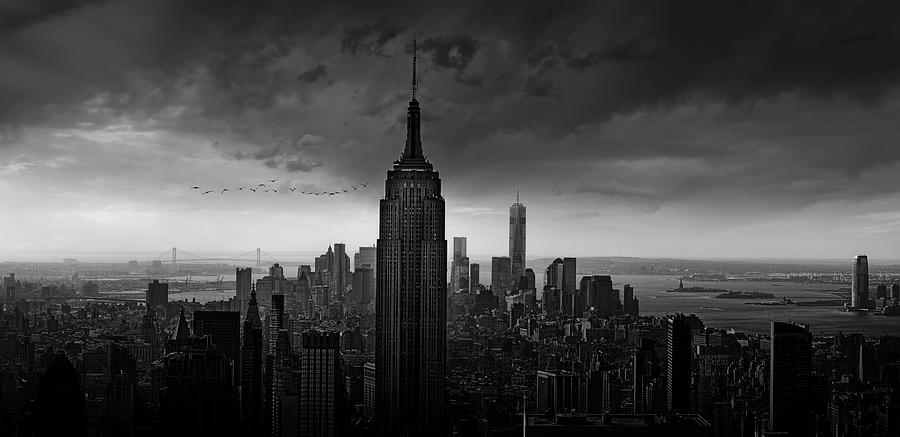 Architecture Photograph - New York Rockefeller View by Wim Schuurmans