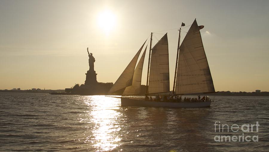 New York Sailing Photograph by Sean Conklin