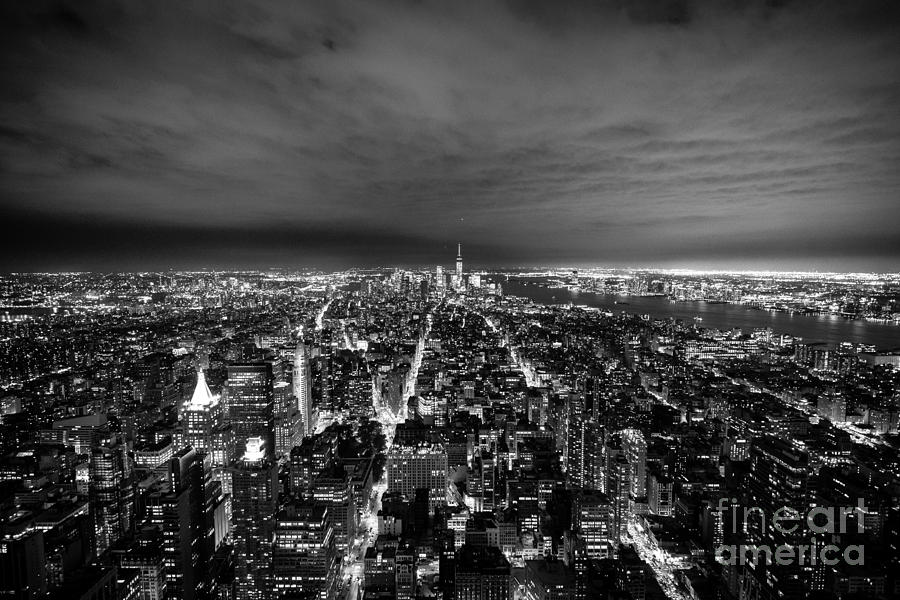 New York Skyline 1bw Photograph by Matt Malloy