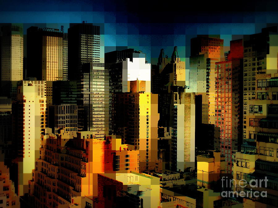 New York Skyline 4 - City Blocks Building Blocks Series Photograph by Miriam Danar
