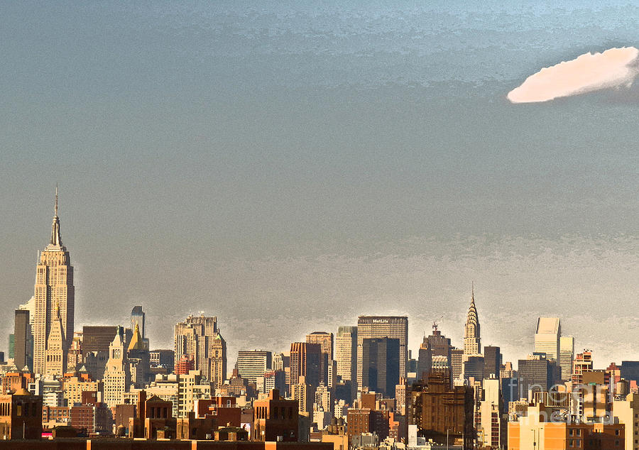 New York Skyline - Artistic Version Photograph by Kerri Farley
