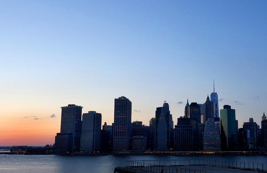 New York Skyline at Sunset Photograph by Diane Lent