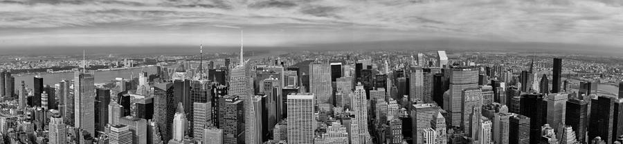 New York Skyline black and white Photograph by Georgia Clare