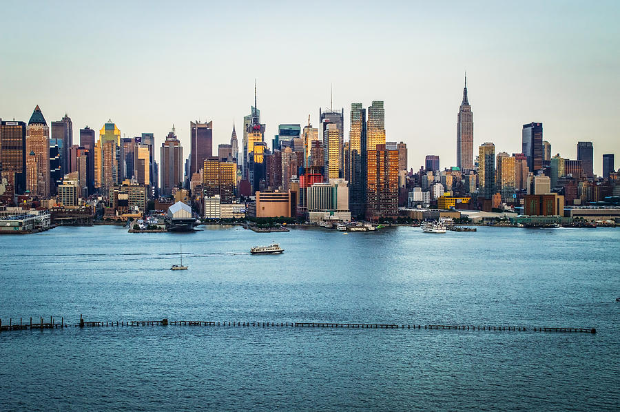 Architecture Photograph - New York Skyline Day 2014 by Andrew Kazmierski
