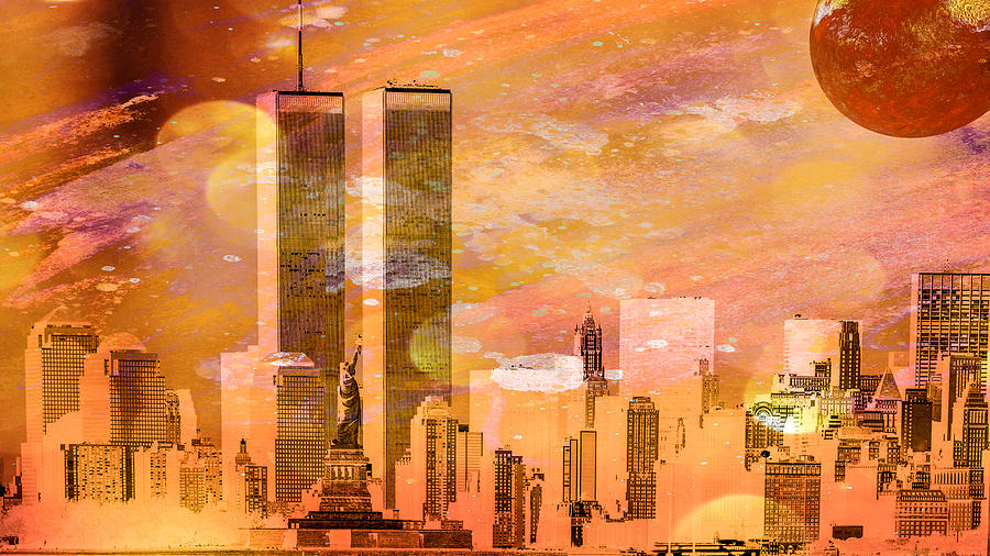 New York Skyline Digital Art by Louis Ferreira