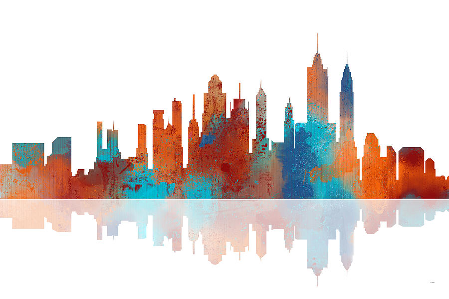 New York Skyline Digital Art by Marlene Watson