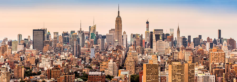 New York skyline panorama Photograph by Mihai Andritoiu