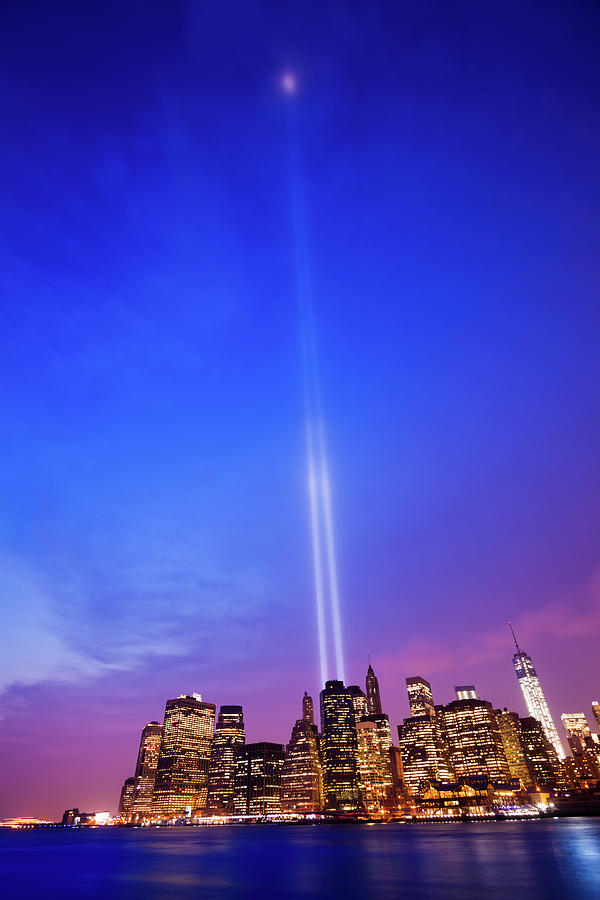 New York Skyline With 11 September Photograph by Zodebala