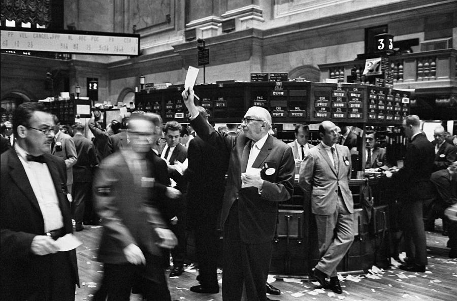 New York City Photograph - New York Stock Exchange by Underwood Archives