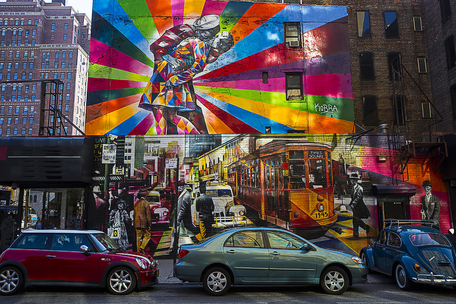 Car Photograph - New York Street Scene by Garry Gay