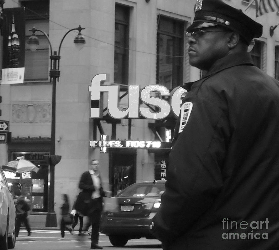 New York City Street Scene - Traffic Cop Photograph by Miriam Danar