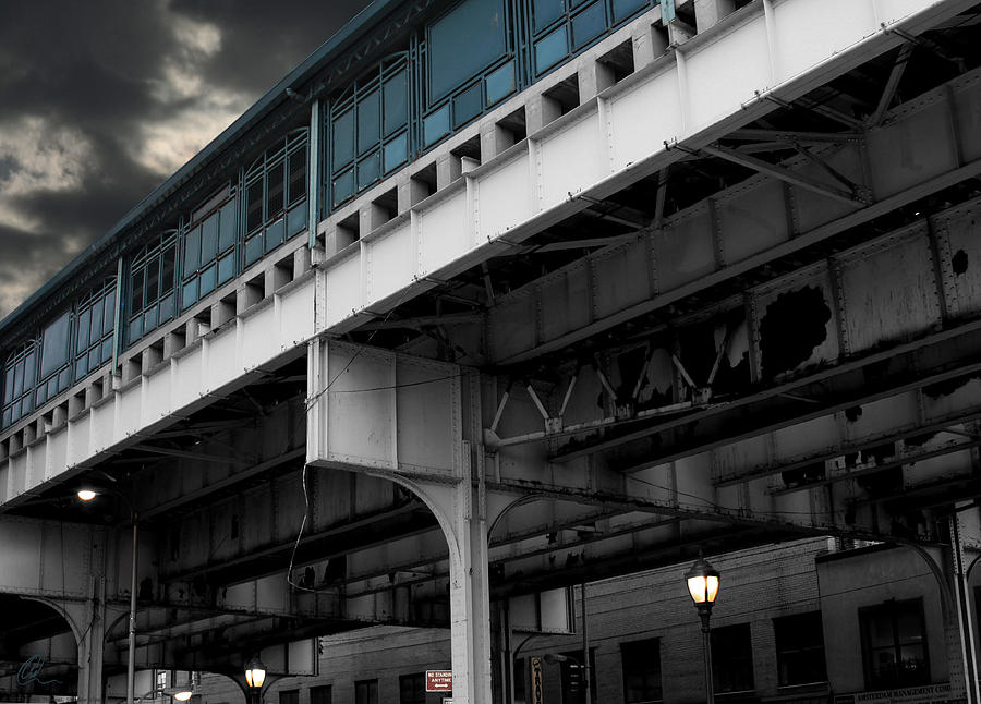 New York Subway Overpass Photograph by Chris Thomas