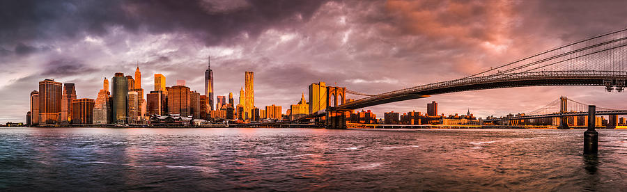New York Sunrise Photograph by Mihai Andritoiu