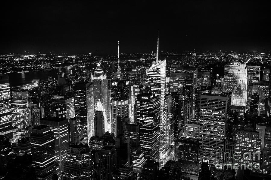 New York Times Square BW Photograph by Matt Malloy