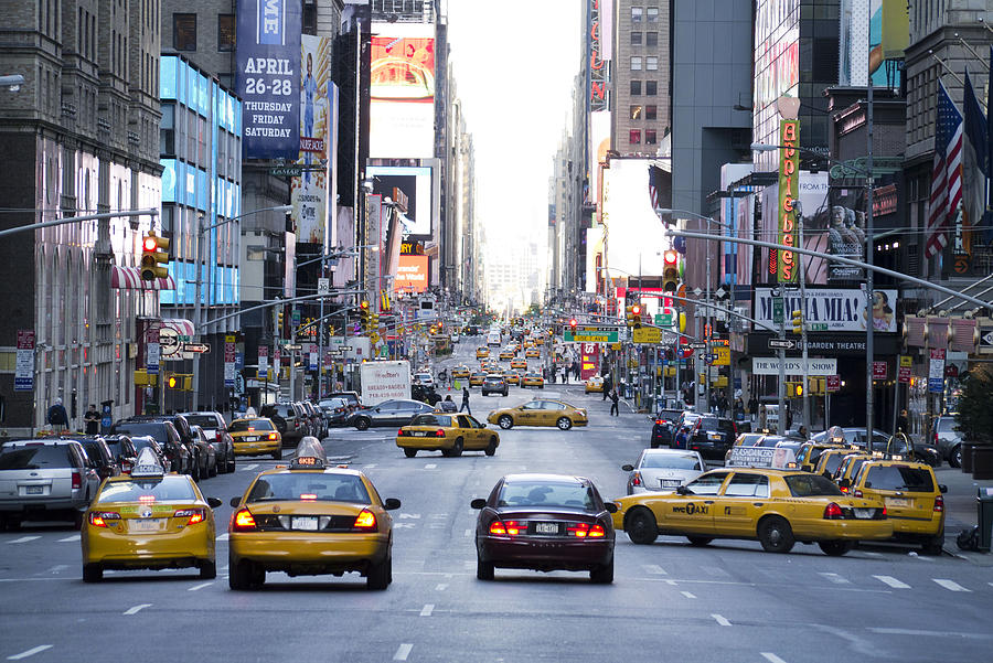New York traffic Photograph by Bryan Ledgard
