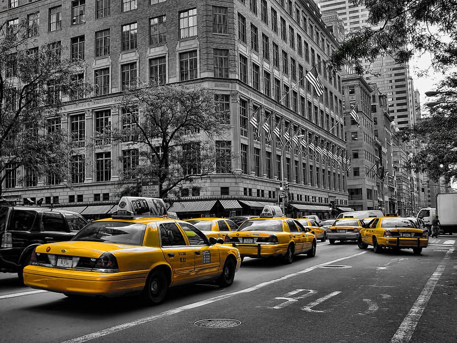 Blade Runner Photograph - New York Yellow Taxi by New York