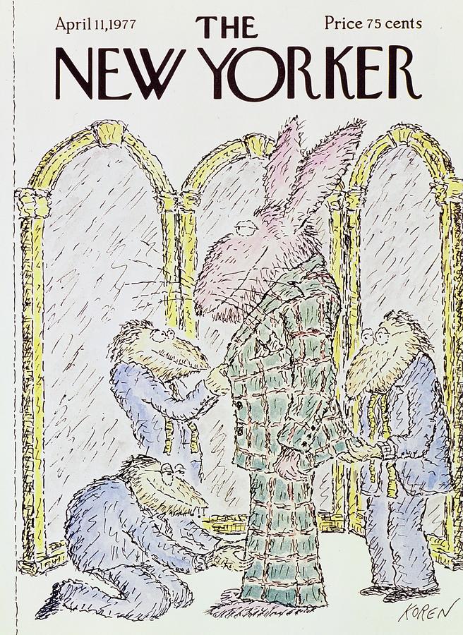 New Yorker April 11th 1977 Painting by Edward Koren New Yorker April 11th 1977 Painting by Edward Koren