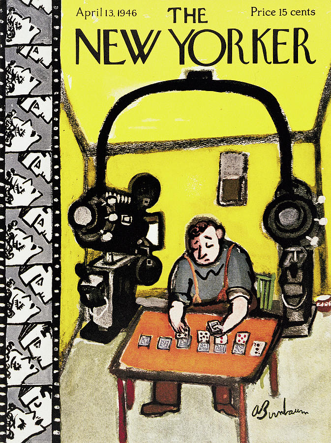 New Yorker April 13, 1946 Painting by Abe Birnbaum
