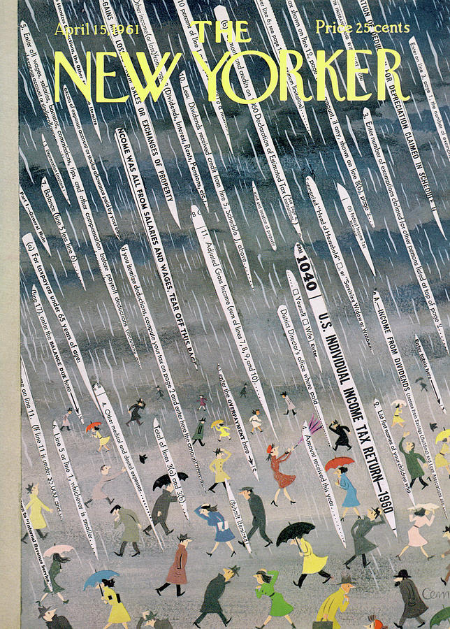 New Yorker April 15th, 1961 Painting by Charles E Martin