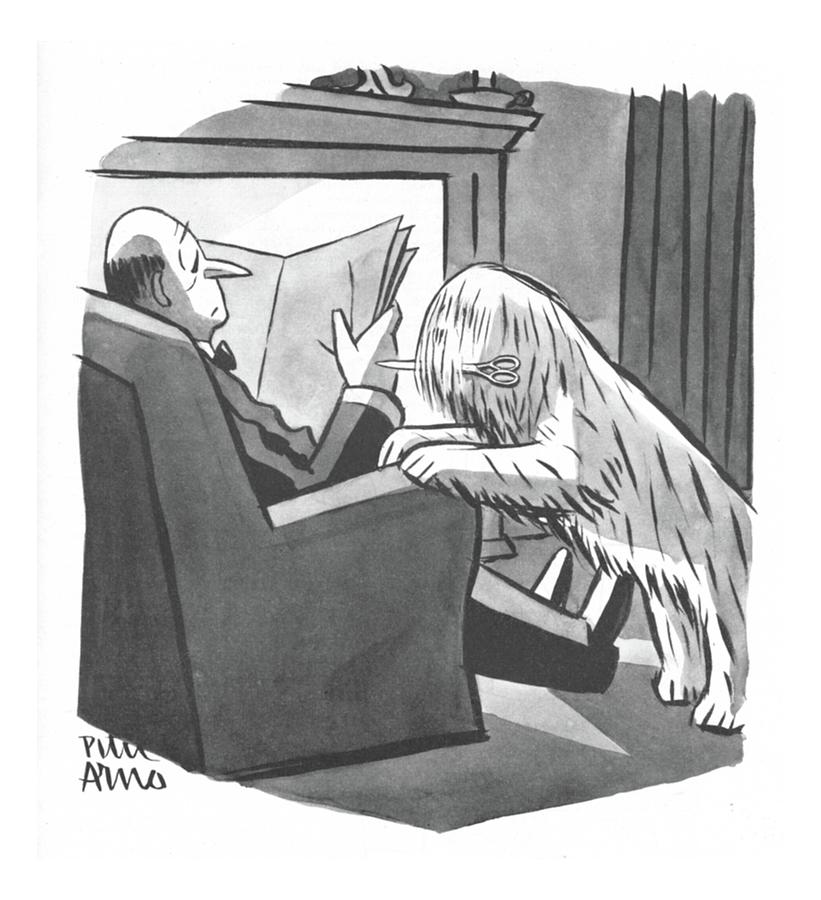 New Yorker April 8th, 1944 Drawing by Peter Arno