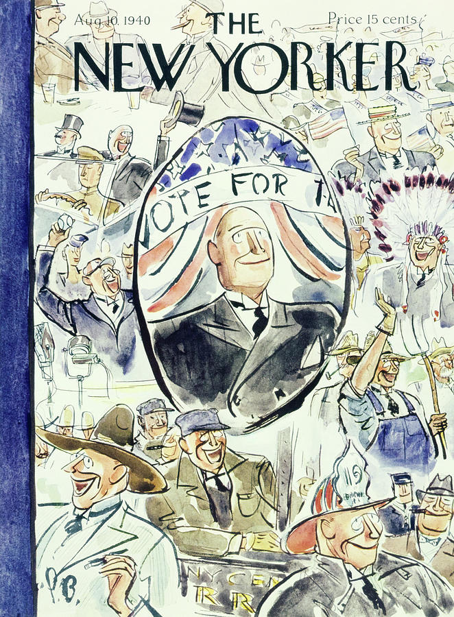New Yorker August 10 1940 Painting by Perry Barlow