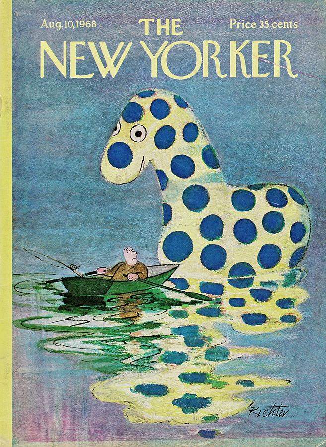 New Yorker August 10th 1968 Painting by Misha Richter