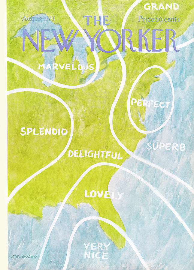 New Yorker August 13th, 1973 Painting by James Stevenson