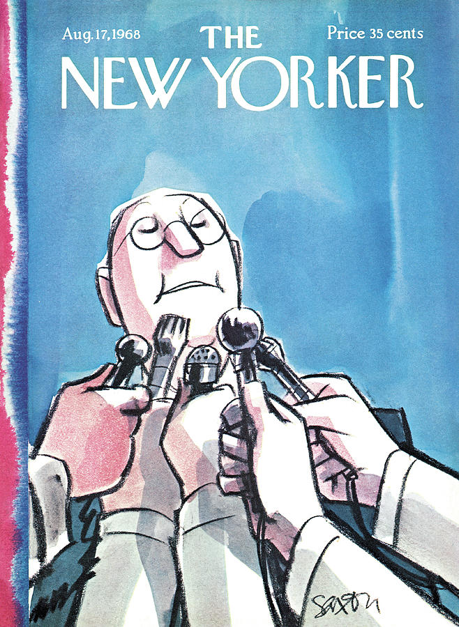 New Yorker August 17th, 1968 Painting by Charles Saxon