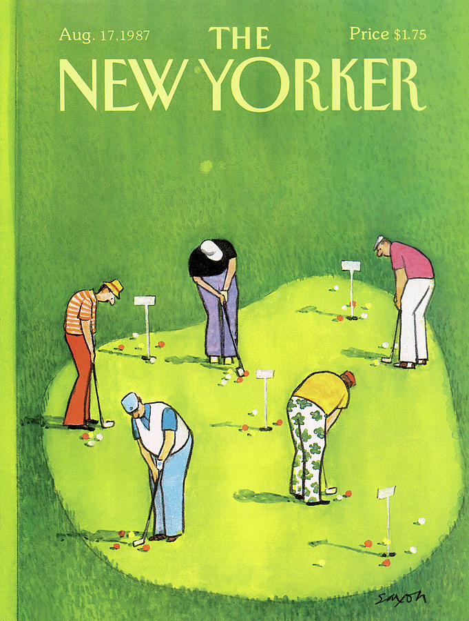 New Yorker August 17th, 1987 Painting by Charles Saxon