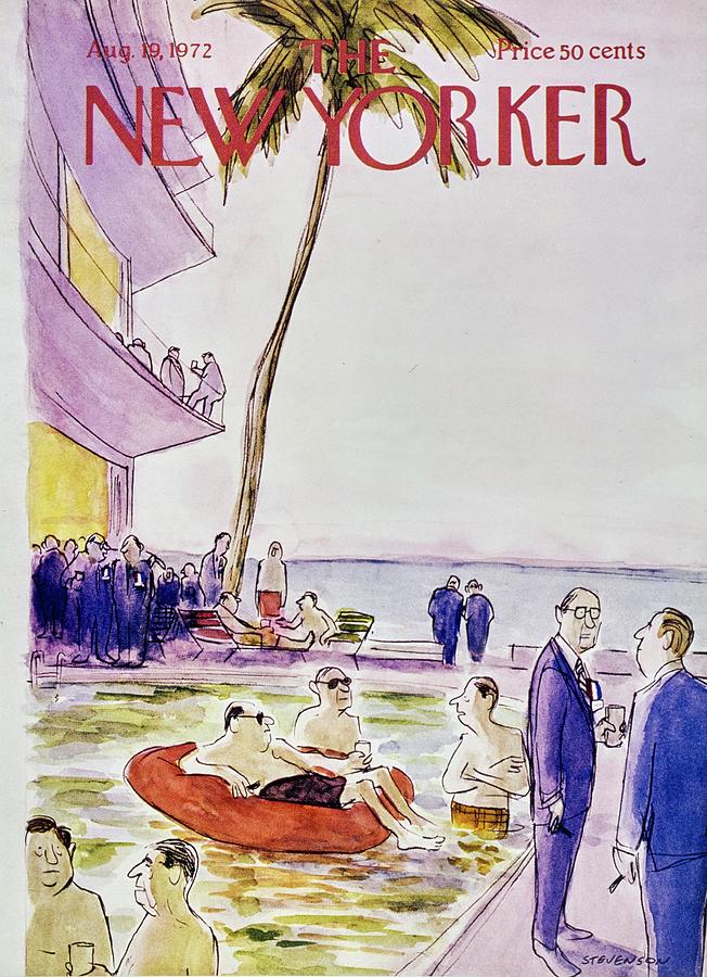 New Yorker August 19th 1972 Painting by James Stevenson